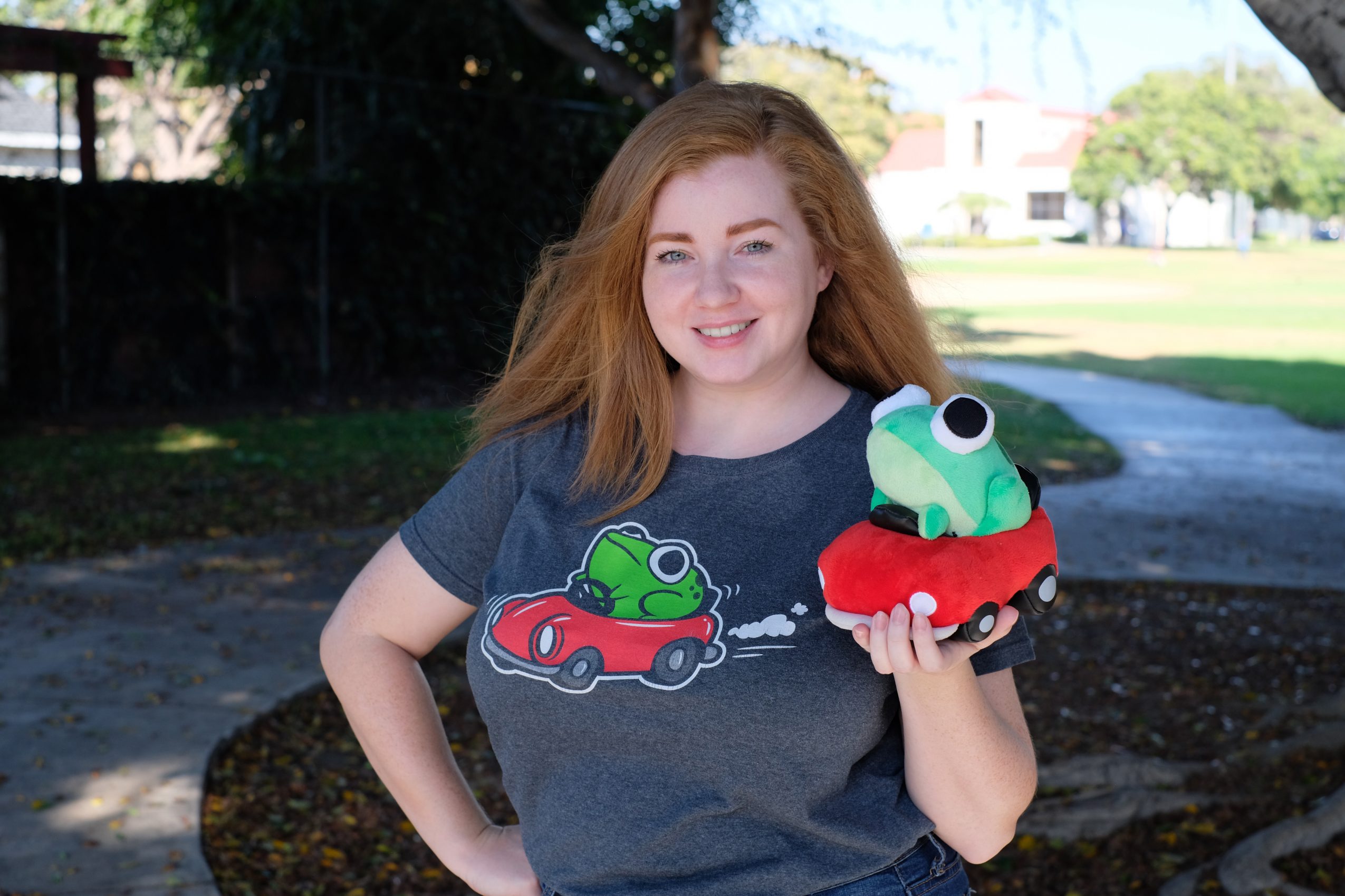 frog car plush