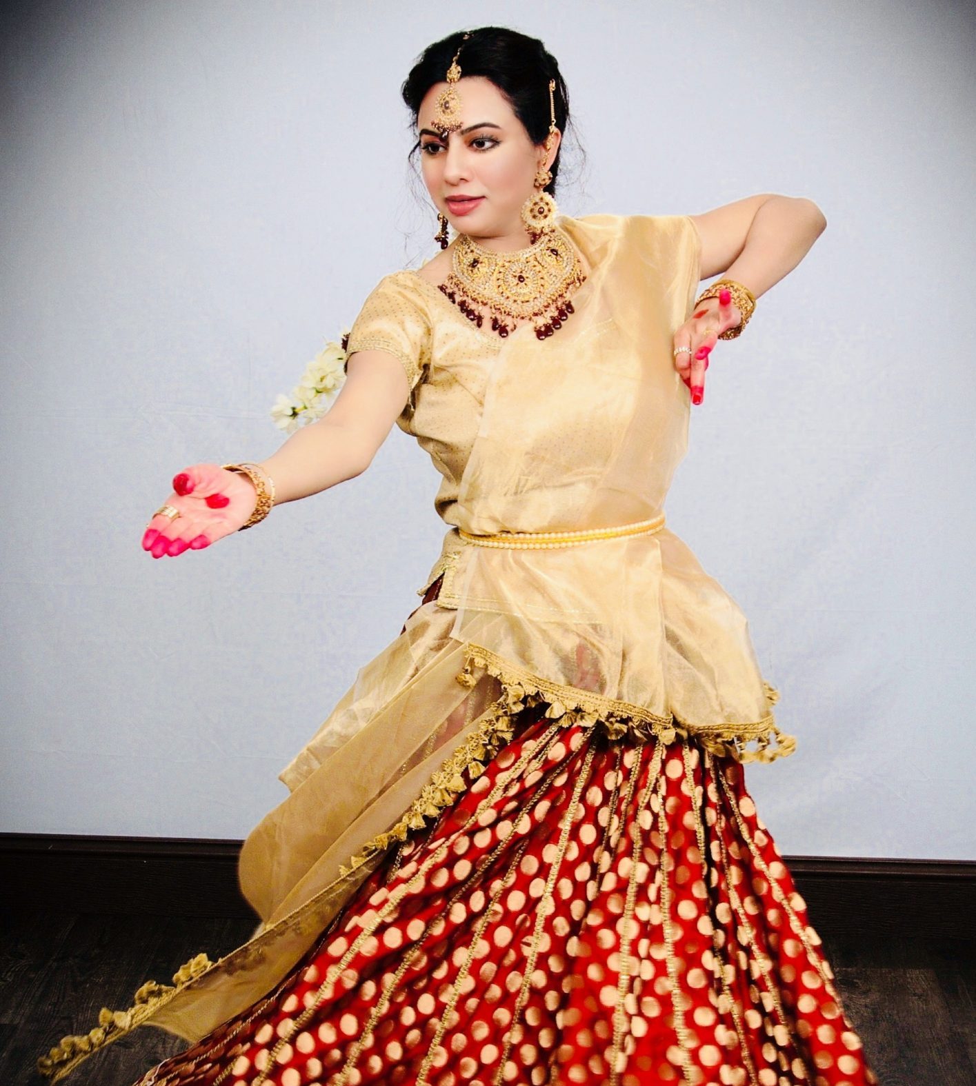 kathak dance costume