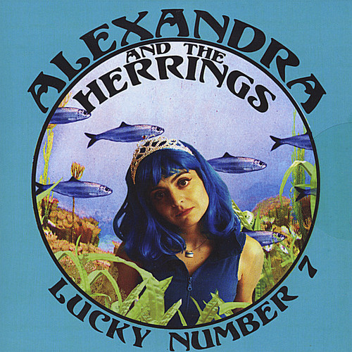 Book cover featuring a woman with blue hair underwater scene, surrounded by fish and aquatic plants, with text around the circle.